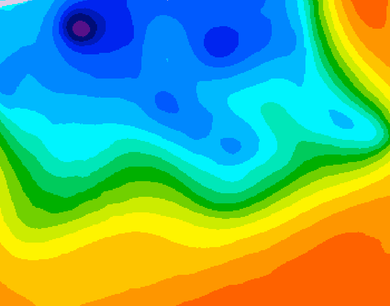 GDPS 500 millibar geopotential height 162 hour forecast chart for Canada based on 2026/10/13 0000Z data