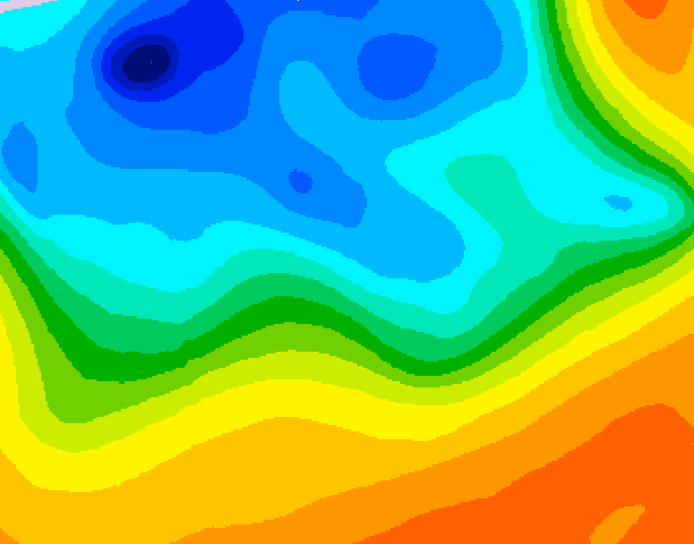 GDPS 500 millibar geopotential height 168 hour forecast chart for Canada based on 2026/10/13 0000Z data
