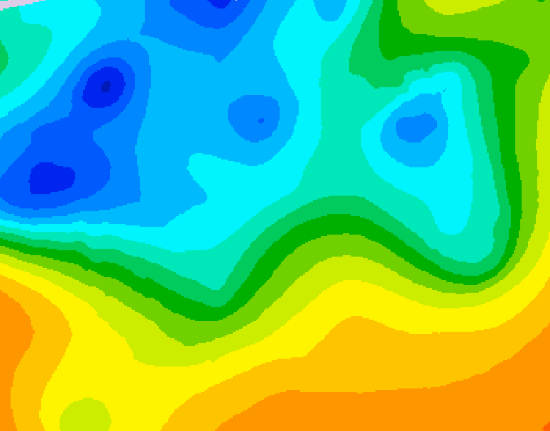 GDPS 500 millibar geopotential height 204 hour forecast chart for Canada based on 2026/10/13 0000Z data