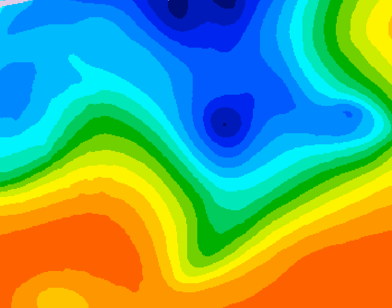 GDPS 500 millibar geopotential height 072 hour forecast chart for Canada based on 2026/10/13 1200Z data