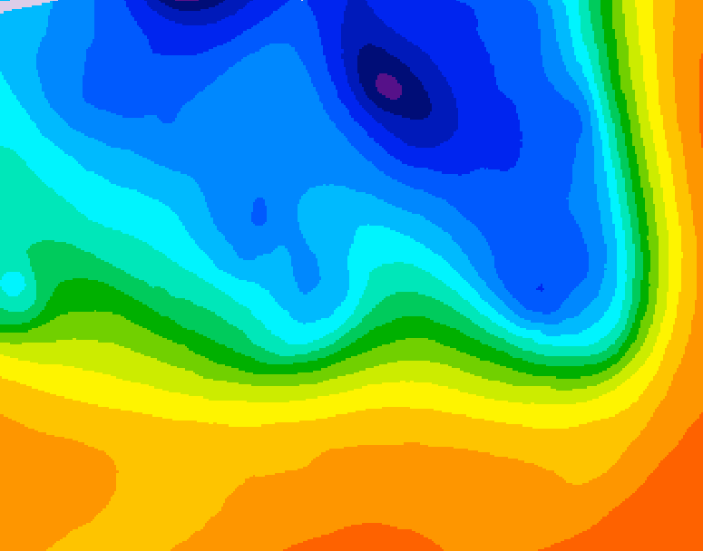 GDPS 500 millibar geopotential height 120 hour forecast chart for Canada based on 2026/10/13 1200Z data