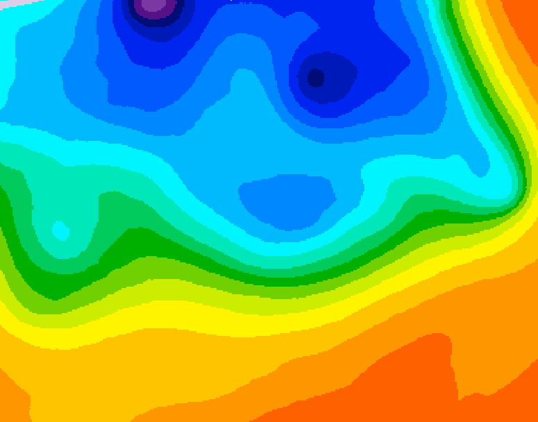 GDPS 500 millibar geopotential height 144 hour forecast chart for Canada based on 2026/10/13 1200Z data