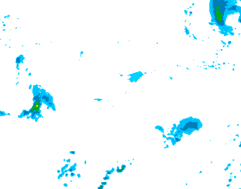 GDPS precipitation 024 hour forecast chart for Canada based on 2026/10/13 0000Z data