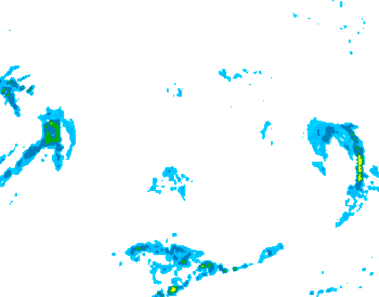 GDPS precipitation 060 hour forecast chart for Canada based on 2026/10/13 0000Z data