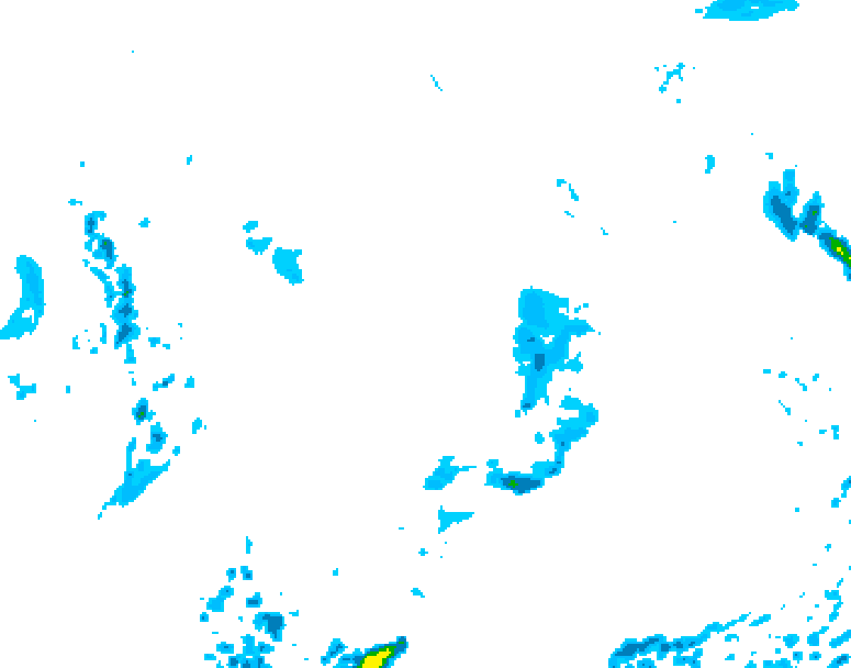 GDPS precipitation 228 hour forecast chart for Canada based on 2026/10/13 1200Z data