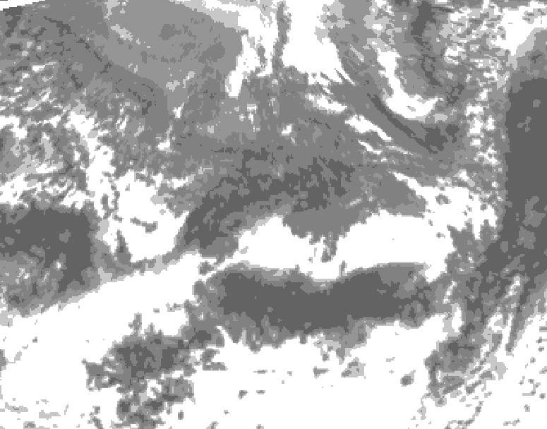 GDPS total cloud 006 hour forecast chart for Canada based on 2026/10/13 0000Z data