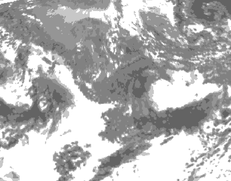 GDPS total cloud 030 hour forecast chart for Canada based on 2026/10/13 0000Z data