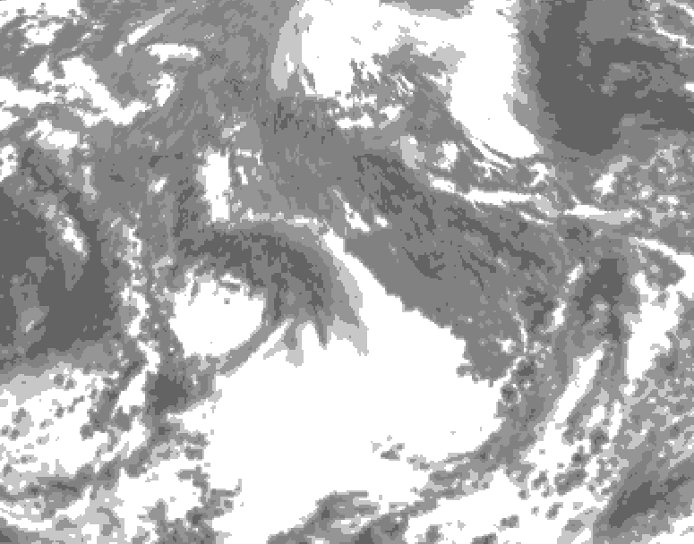 GDPS total cloud 180 hour forecast chart for Canada based on 2026/10/13 0000Z data
