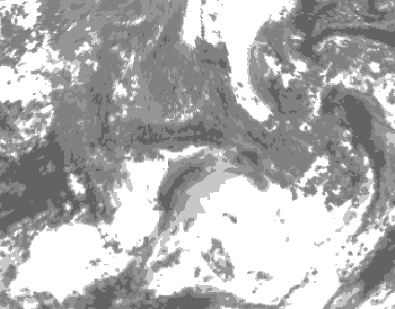 GDPS total cloud 204 hour forecast chart for Canada based on 2026/10/13 0000Z data