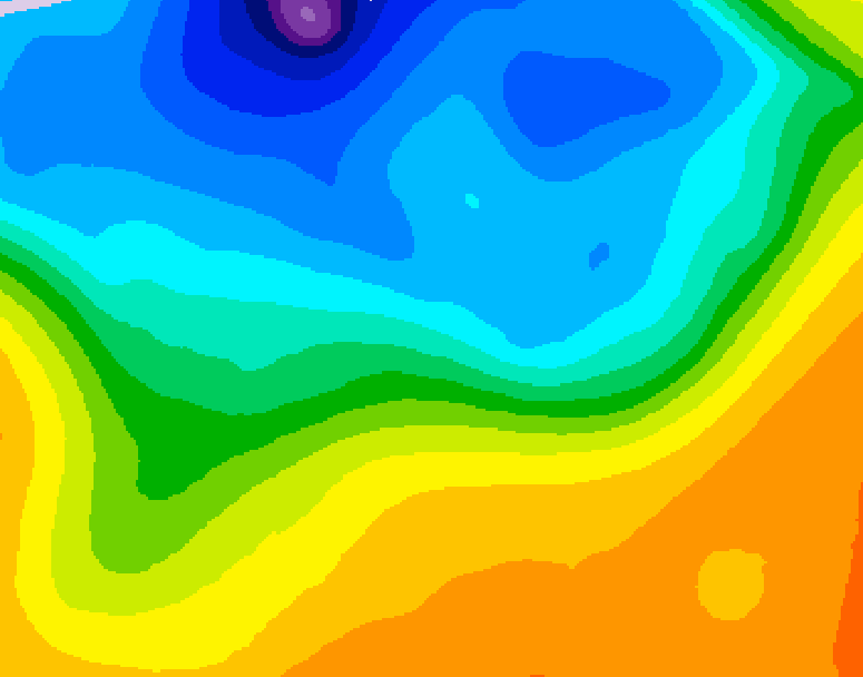 GDPS 500 millibar geopotential height 156 hour forecast chart for Canada based on 2026/10/14 0000Z data