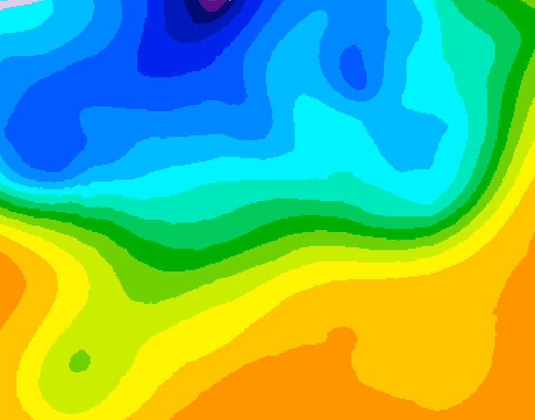 GDPS 500 millibar geopotential height 174 hour forecast chart for Canada based on 2026/10/14 0000Z data