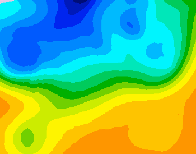 GDPS 500 millibar geopotential height 180 hour forecast chart for Canada based on 2026/10/14 0000Z data