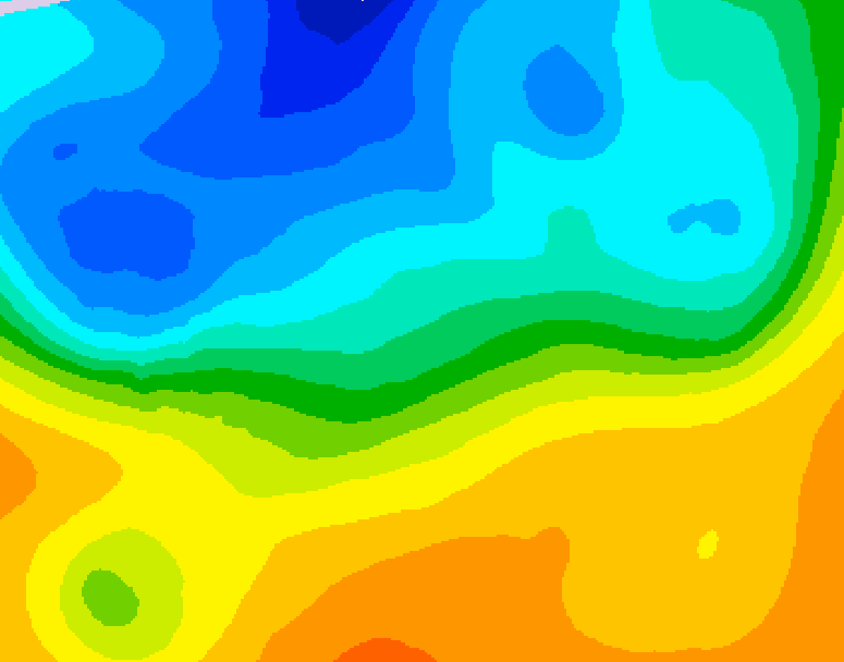 GDPS 500 millibar geopotential height 186 hour forecast chart for Canada based on 2026/10/14 0000Z data