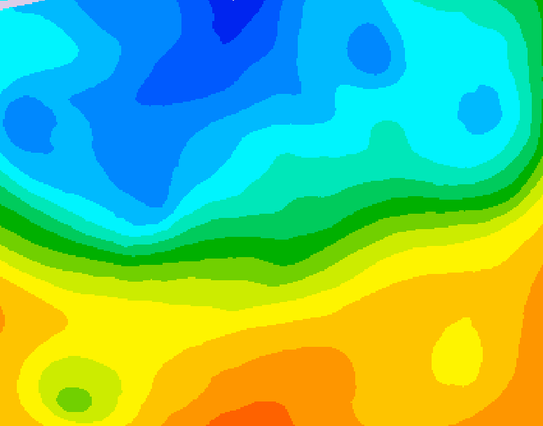 GDPS 500 millibar geopotential height 198 hour forecast chart for Canada based on 2026/10/14 0000Z data