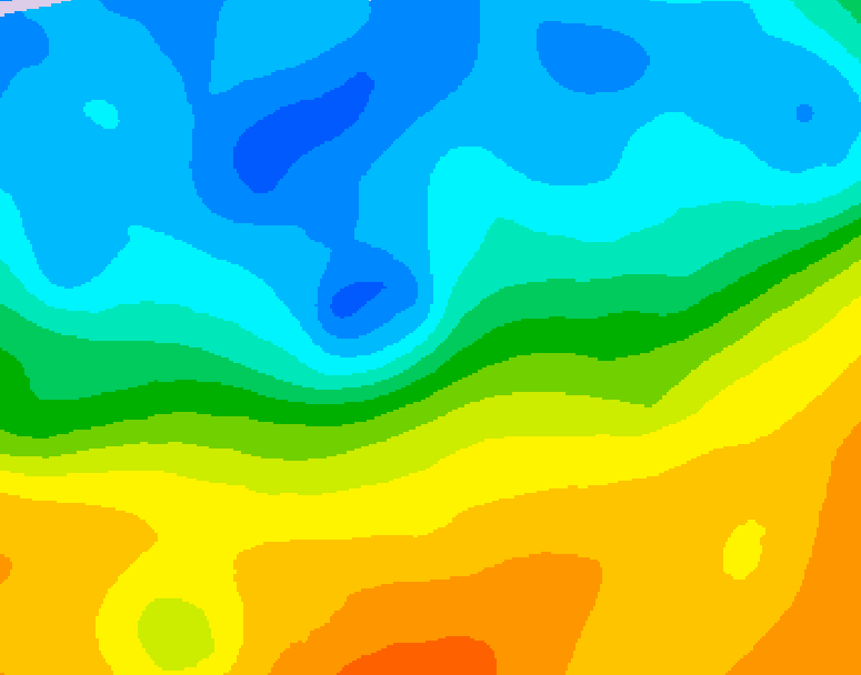 GDPS 500 millibar geopotential height 222 hour forecast chart for Canada based on 2026/10/14 0000Z data