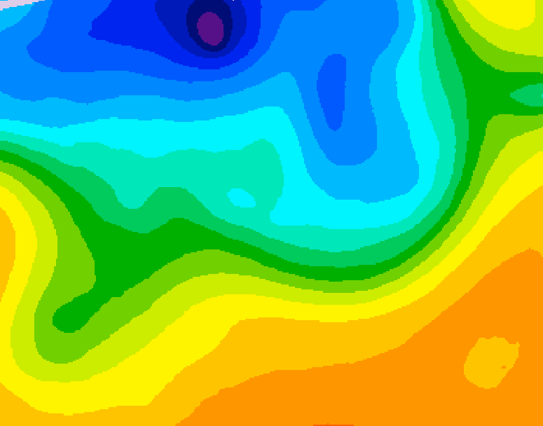 GDPS 500 millibar geopotential height 144 hour forecast chart for Canada based on 2026/10/14 1200Z data