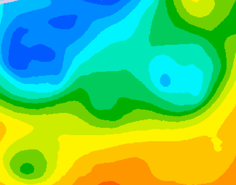 GDPS 500 millibar geopotential height 180 hour forecast chart for Canada based on 2026/10/14 1200Z data