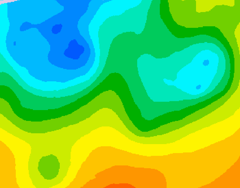 GDPS 500 millibar geopotential height 204 hour forecast chart for Canada based on 2026/10/14 1200Z data