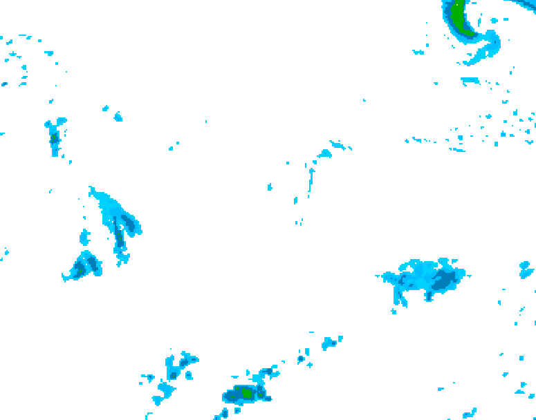 GDPS precipitation 006 hour forecast chart for Canada based on 2026/10/14 0000Z data