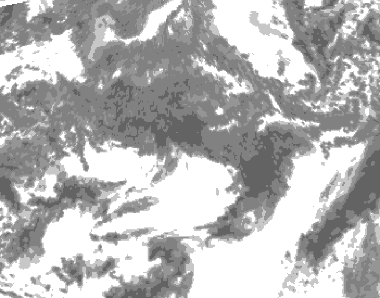 GDPS total cloud 210 hour forecast chart for Canada based on 2026/10/14 0000Z data