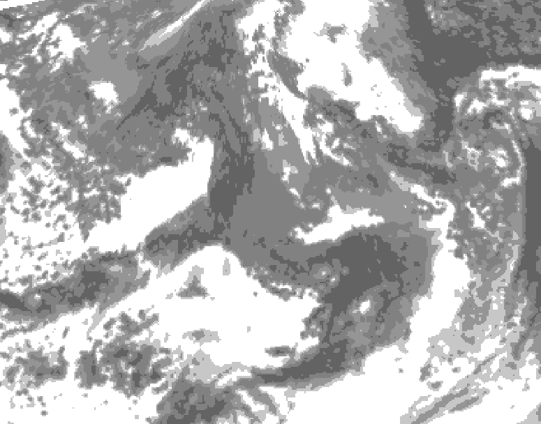 GDPS total cloud 204 hour forecast chart for Canada based on 2026/10/14 1200Z data