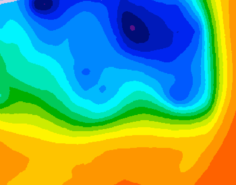 GDPS 500 millibar geopotential height 084 hour forecast chart for Canada based on 2026/10/15 0000Z data