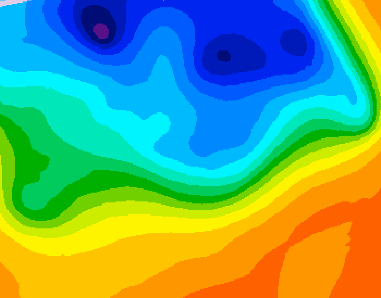 GDPS 500 millibar geopotential height 108 hour forecast chart for Canada based on 2026/10/15 0000Z data
