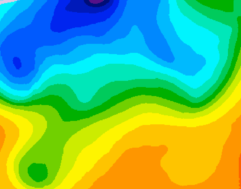 GDPS 500 millibar geopotential height 156 hour forecast chart for Canada based on 2026/10/15 0000Z data