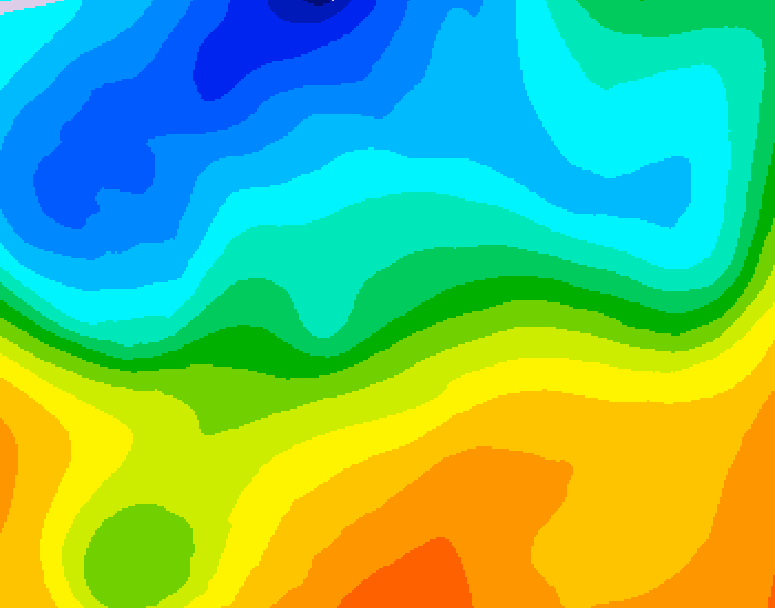 GDPS 500 millibar geopotential height 168 hour forecast chart for Canada based on 2026/10/15 0000Z data
