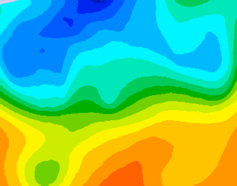 GDPS 500 millibar geopotential height 174 hour forecast chart for Canada based on 2026/10/15 0000Z data