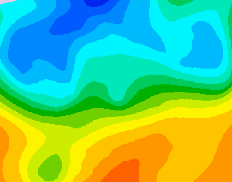 GDPS 500 millibar geopotential height 180 hour forecast chart for Canada based on 2026/10/15 0000Z data