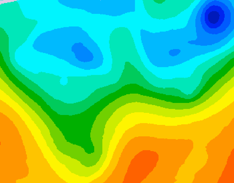 GDPS 500 millibar geopotential height 216 hour forecast chart for Canada based on 2026/10/15 0000Z data