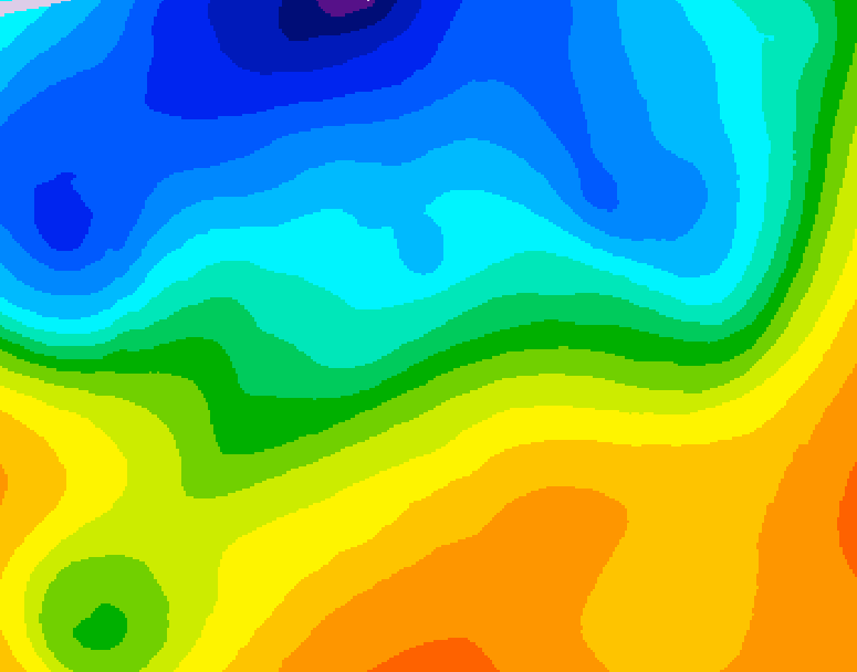 GDPS 500 millibar geopotential height 144 hour forecast chart for Canada based on 2026/10/15 1200Z data