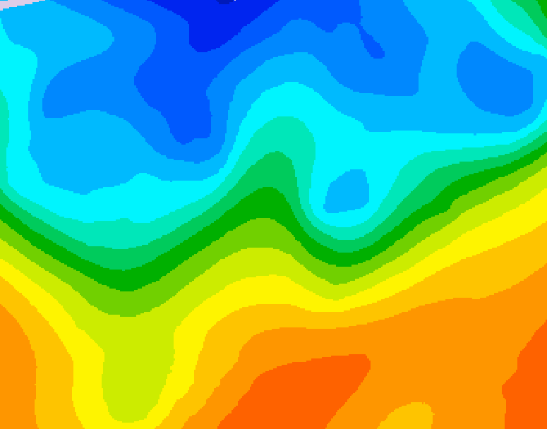 GDPS 500 millibar geopotential height 180 hour forecast chart for Canada based on 2026/10/15 1200Z data