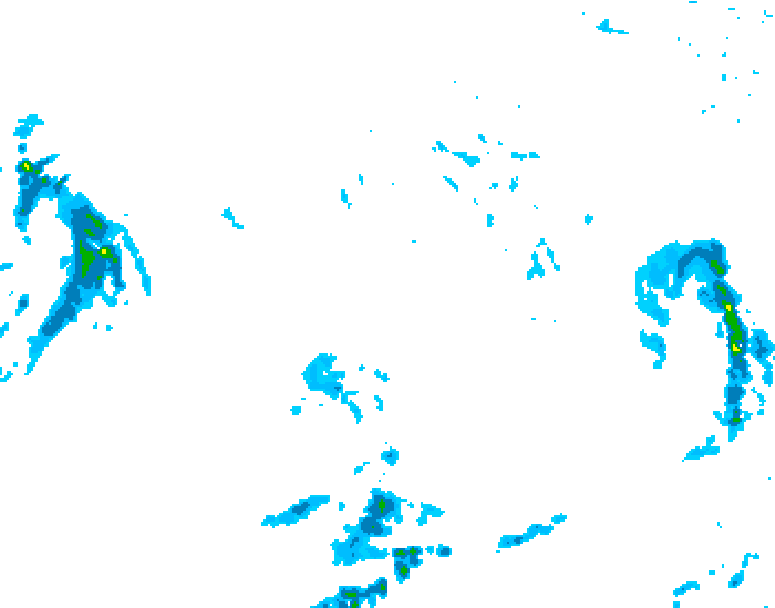 GDPS precipitation 012 hour forecast chart for Canada based on 2026/10/15 0000Z data