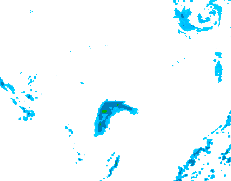 GDPS precipitation 228 hour forecast chart for Canada based on 2026/10/15 0000Z data