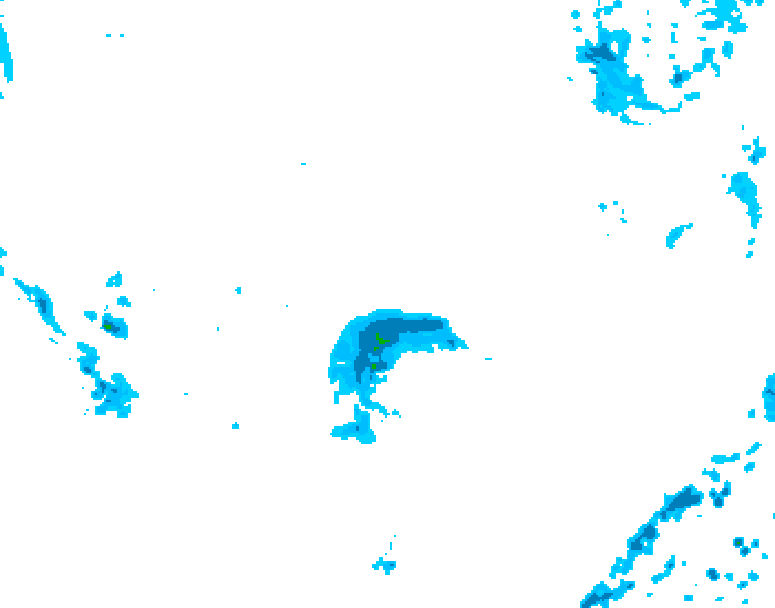 GDPS precipitation 234 hour forecast chart for Canada based on 2026/10/15 0000Z data