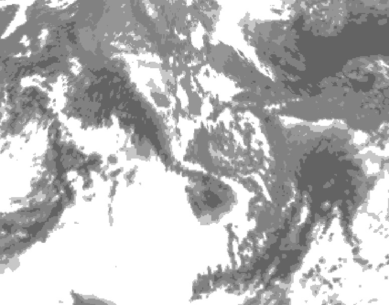 GDPS total cloud 054 hour forecast chart for Canada based on 2026/10/15 0000Z data