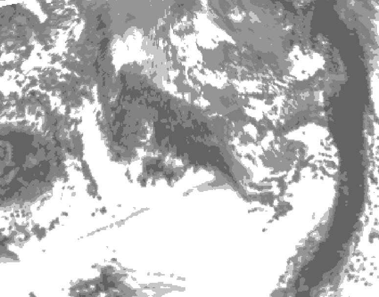 GDPS total cloud 084 hour forecast chart for Canada based on 2026/10/15 0000Z data