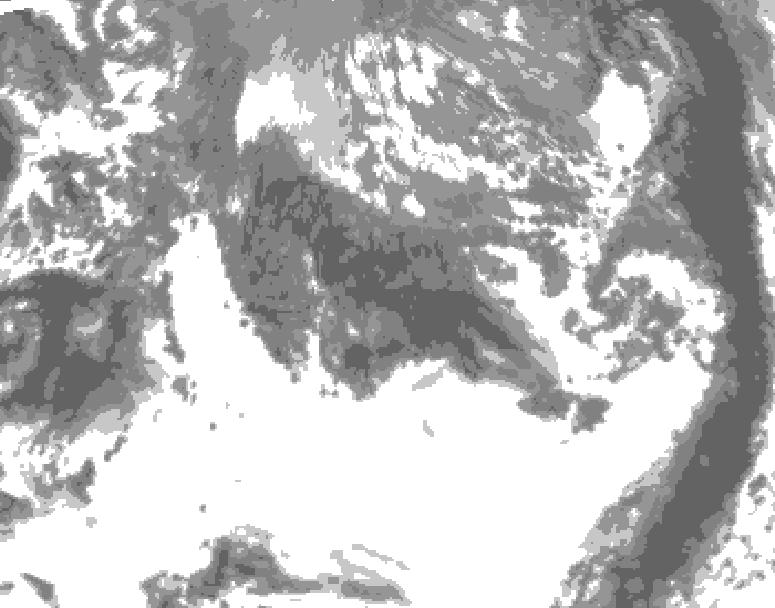 GDPS total cloud 090 hour forecast chart for Canada based on 2026/10/15 0000Z data