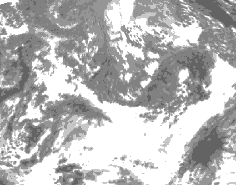 GDPS total cloud 126 hour forecast chart for Canada based on 2026/10/15 0000Z data