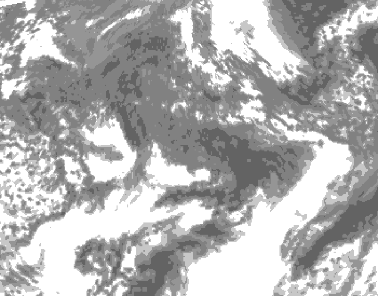 GDPS total cloud 186 hour forecast chart for Canada based on 2026/10/15 0000Z data
