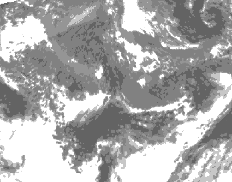 GDPS total cloud 216 hour forecast chart for Canada based on 2026/10/15 0000Z data