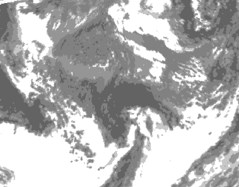 GDPS total cloud 240 hour forecast chart for Canada based on 2026/10/15 0000Z data
