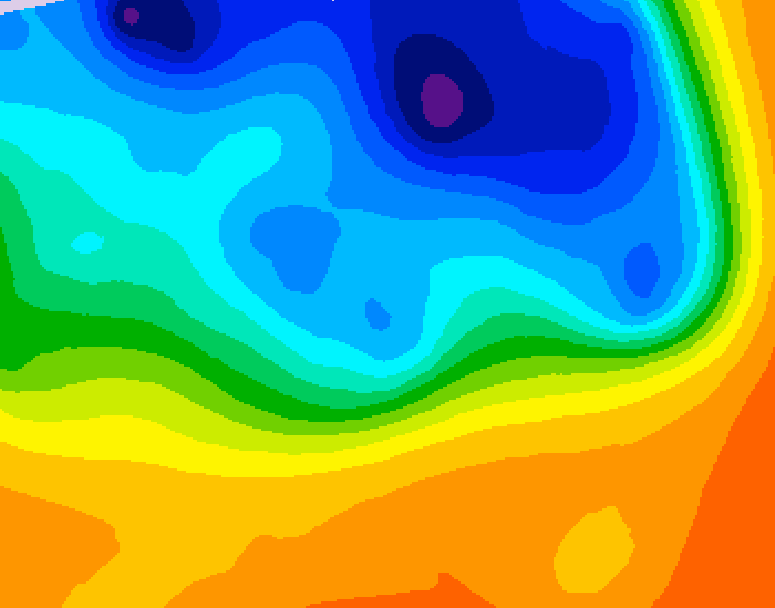 GDPS 500 millibar geopotential height 066 hour forecast chart for Canada based on 2026/10/16 0000Z data