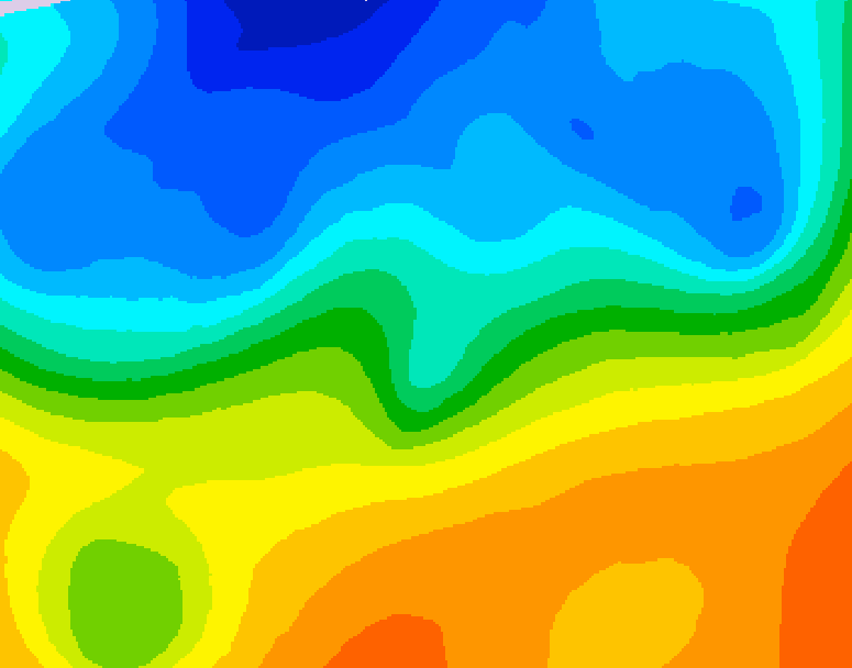GDPS 500 millibar geopotential height 144 hour forecast chart for Canada based on 2026/10/16 0000Z data