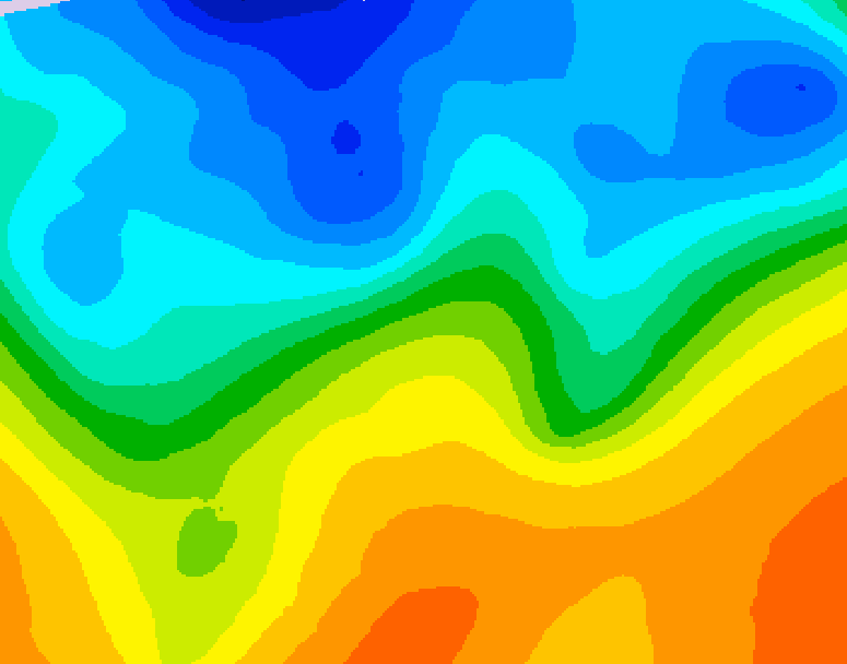 GDPS 500 millibar geopotential height 168 hour forecast chart for Canada based on 2026/10/16 0000Z data