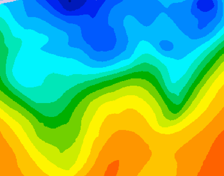 GDPS 500 millibar geopotential height 180 hour forecast chart for Canada based on 2026/10/16 0000Z data