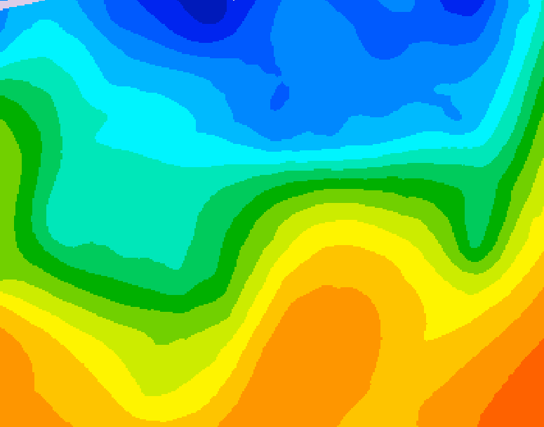GDPS 500 millibar geopotential height 198 hour forecast chart for Canada based on 2026/10/16 0000Z data