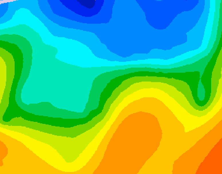 GDPS 500 millibar geopotential height 204 hour forecast chart for Canada based on 2026/10/16 0000Z data